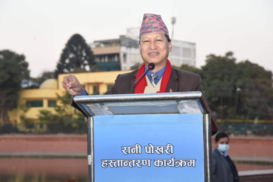 गुम्बज शैलीको रानीपोखरीलाई शिखर शैलीमा बनाउने निर्णय हामीले गरेका हौं : मेयर शाक्य