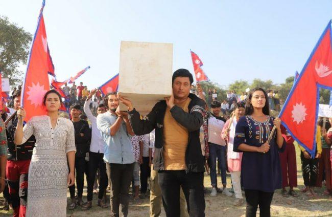 राष्ट्रिय भावना झल्किएको चलचित्र ‘काँडेतार’ काे छायाकंन पूरा