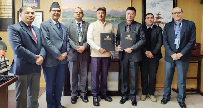 नेपाल एसबिआई बैंकले प्रोग्रेसिभ फाइनान्सका ग्राहकलाई गैरकोषमा आधारित बैंकिङ सुविधा दिने