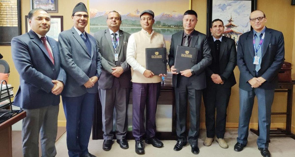 नेपाल एसबिआई बैंकले प्रोग्रेसिभ फाइनान्सका ग्राहकलाई गैरकोषमा आधारित बैंकिङ सुविधा दिने