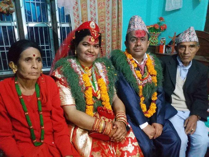 झापाकी इन्दिरासँग विवाह बन्धनमा बाँधिए मुकुन्द घिमिरे