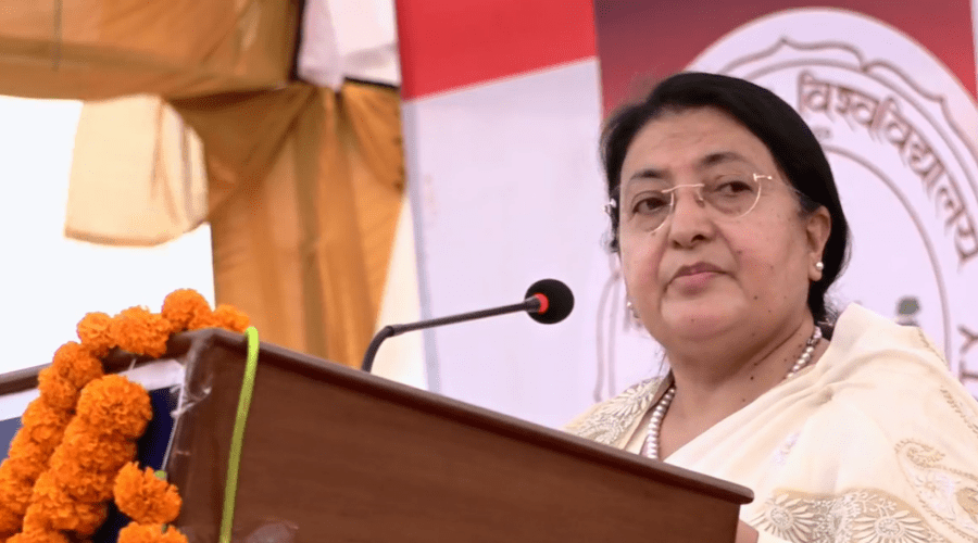 बुद्धसँग जोडिएका स्थलहरूलाई जोडेर एकीकृत योजना बनाउन राष्ट्रपतिको आग्रह