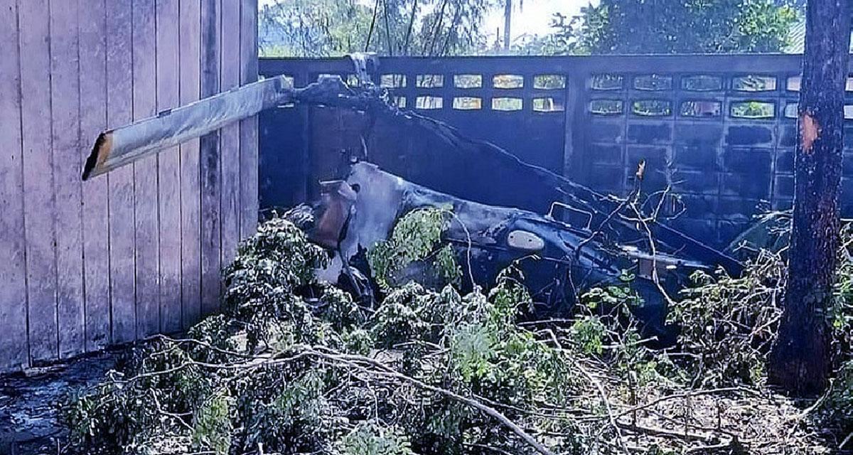 थाइल्याण्डमा सैन्य हेलिकप्टर दुर्घटना हुँदा २ जनाको मृत्यु