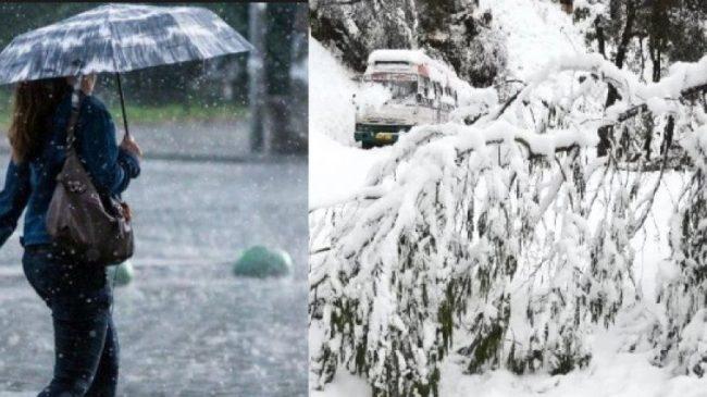 वर्षा र हिमपातको सम्भावना