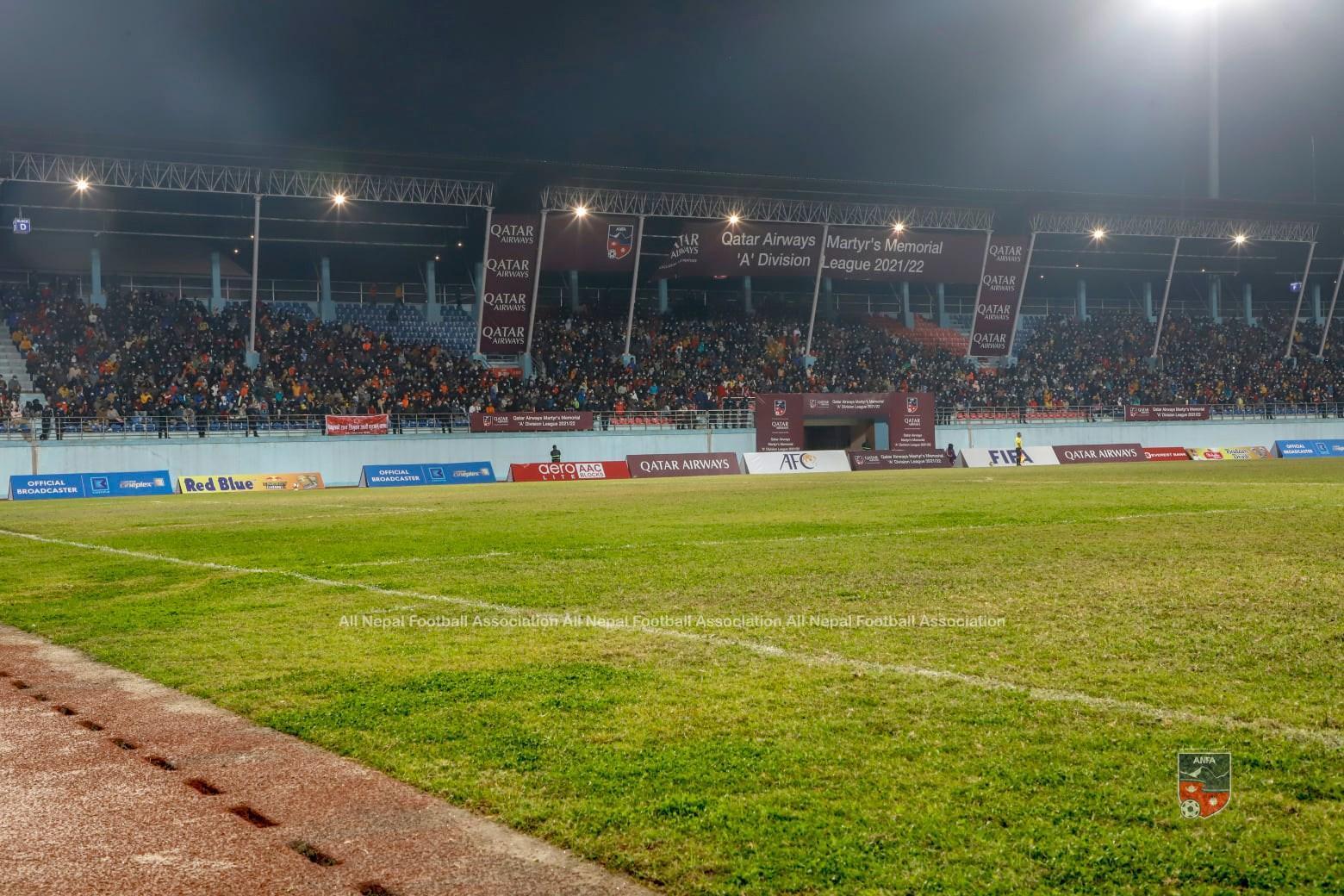 रंगशालामा युथ एथ्लेटिक्स हुने भएपछि २० गतेको खेल २२ गते सर्‍यो