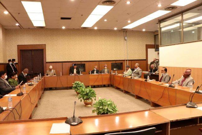 कार्यव्यवस्था परामर्श समितिको बैठक जारी