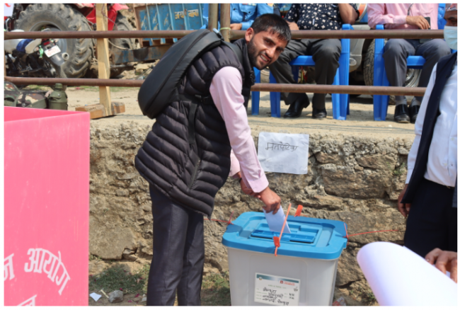 सिंजा र कनकासुन्दरीमा नमुना मतदान