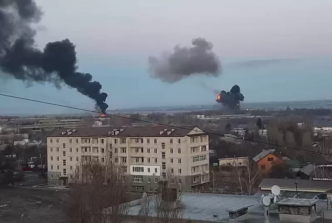 युक्रेनमा व्यापक हवाई आक्रमण