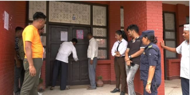 नेपाल संस्कृत विश्वविद्यालयमा लागेको ताला तीन महिनापछि खुल्यो