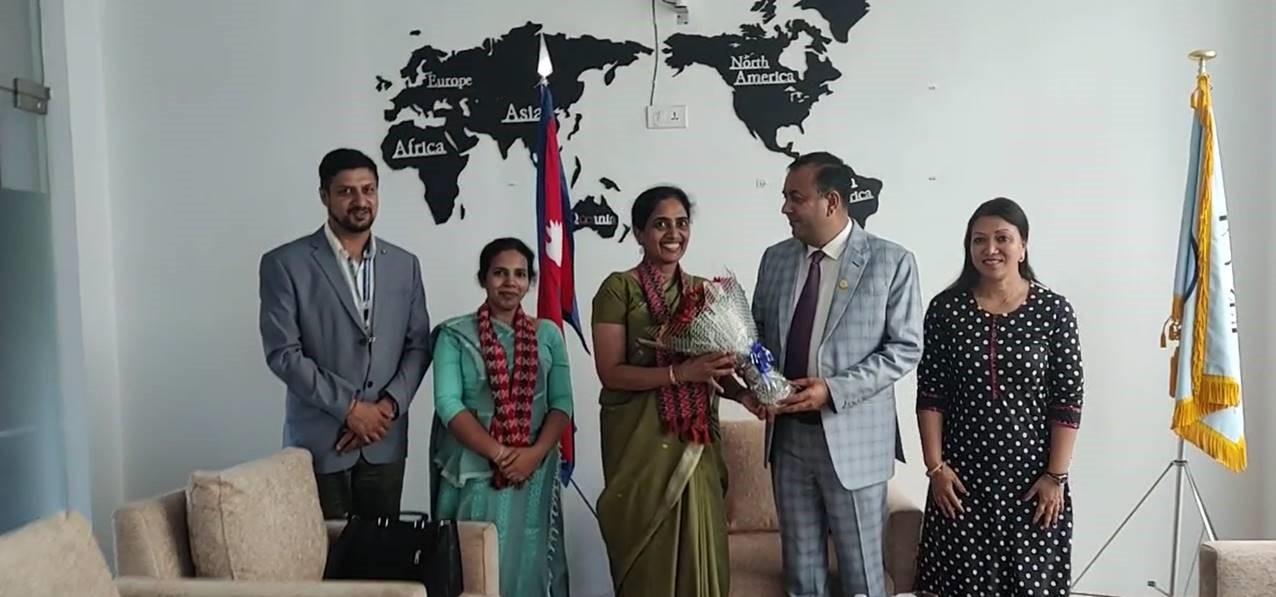 गैरआवासीय नेपाली संघका कार्यकारी अध्यक्ष र नेपालका लागि श्रीलंकाली राजदूतबीच भेटवार्ता