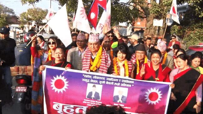 मतदाताका घरदैलोमा काठमाडौं ५ का उम्मेदवार