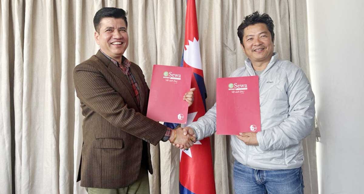 इसेवा मनी ट्रान्सफरसँग कलाकार दयाहाङ राई ब्रान्ड हिरोका रुपमा आबद्ध