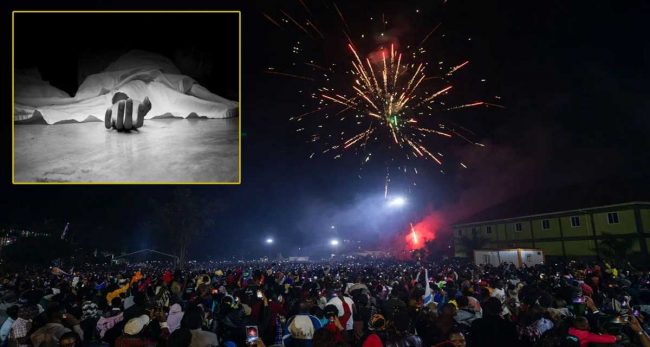 नयाँ वर्ष मनाउने क्रममा भागदौड हुँदा ९ जना मारिए