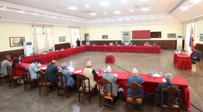 बालुवाटारमा सर्वदलीय बैठक जारी