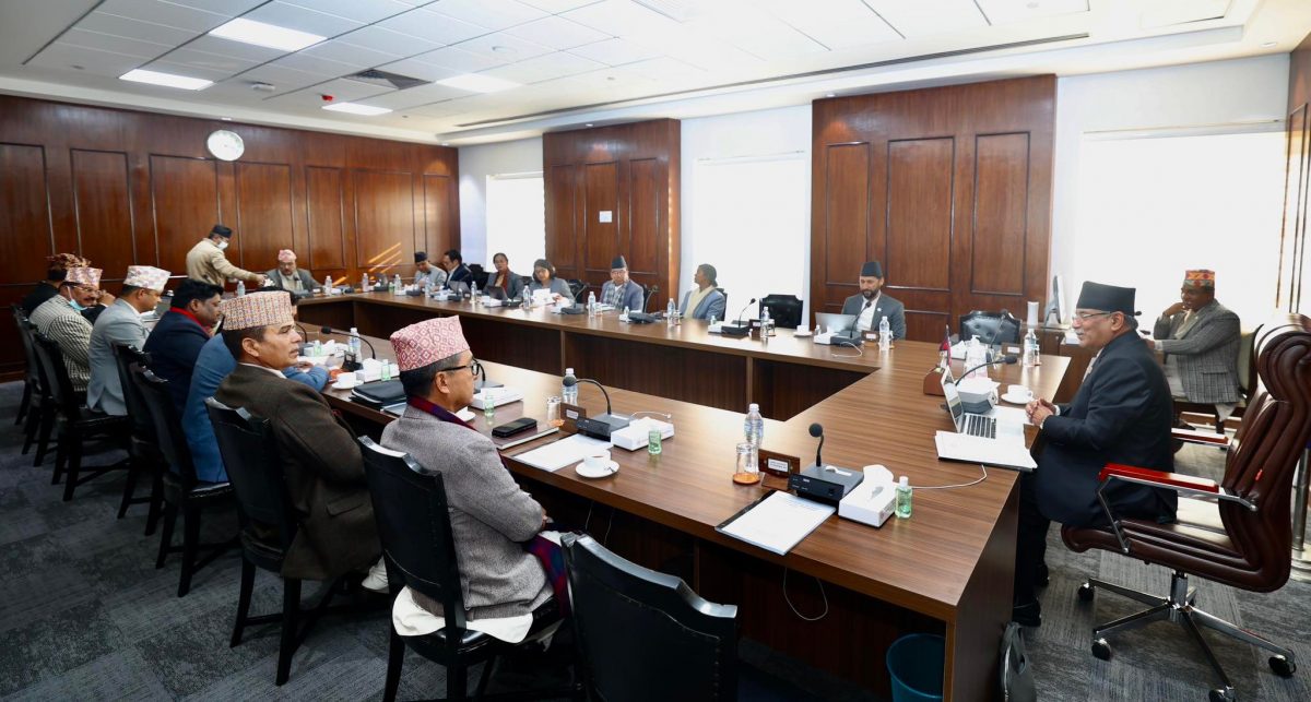 मन्त्रिपरिषद् बैठक सिंहदरबारमा जारी