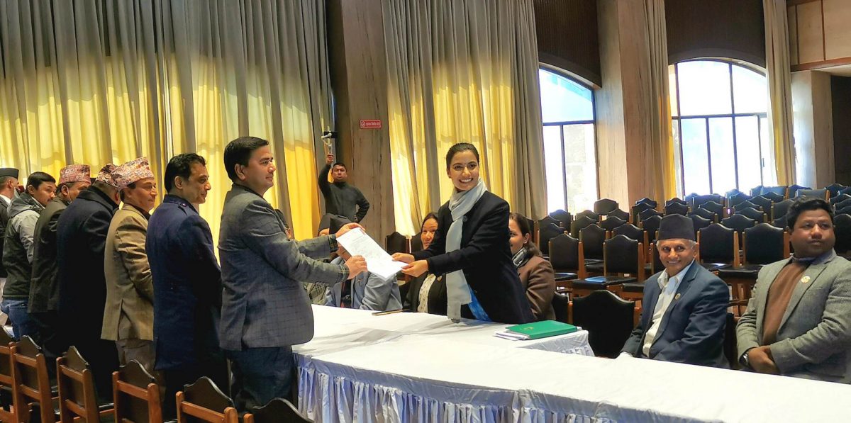 उपसभामुखमा रास्वपाकी इन्दिरा राना मगरको उम्मेदवारी दर्ता