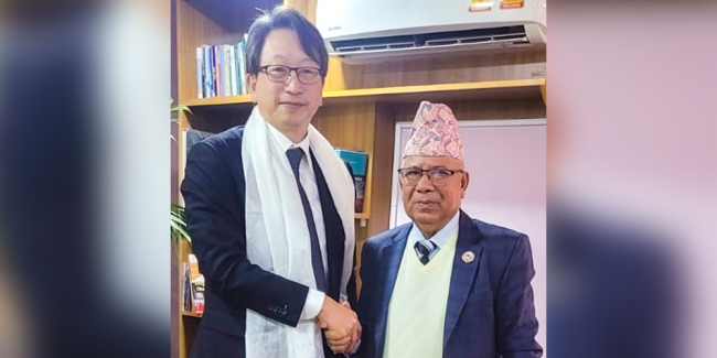 अध्यक्ष नेपाल र जापानी प्रतिनिधिमण्डलबीच भेट