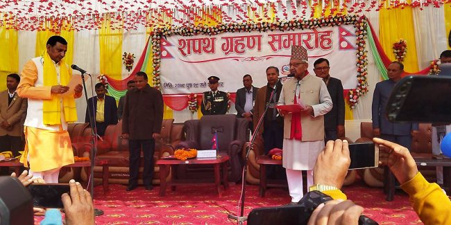 मधेस प्रदेश : तीन बिनाविभागीय मन्त्रीले पाए जिम्मेवारी