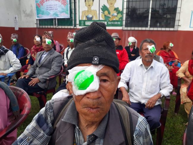 आँखाको शल्यक्रिया अब गाउँमै