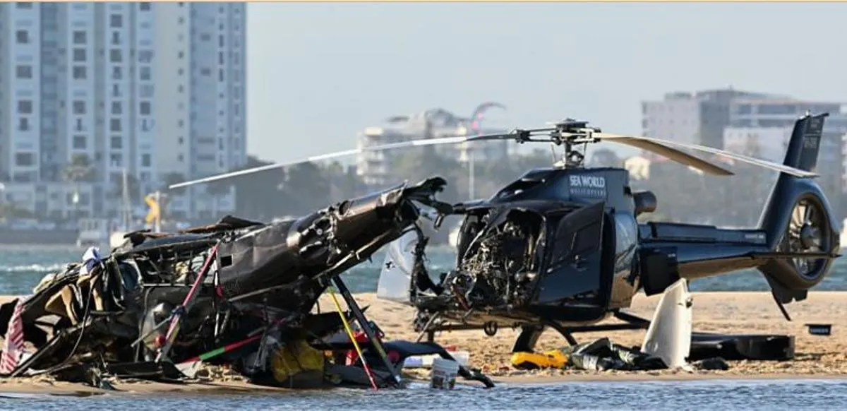 अष्ट्रेलियामा दुई वटा हेलिकोप्टर ठोकिँदा चार जनाको मृत्यु