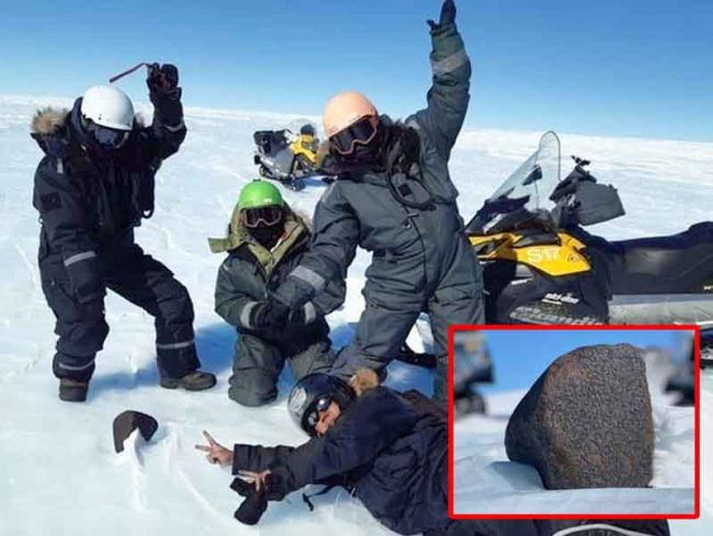 वैज्ञानिकहरूले अन्टार्कटिकामा फेला पारे अन्तरिक्ष चट्टान