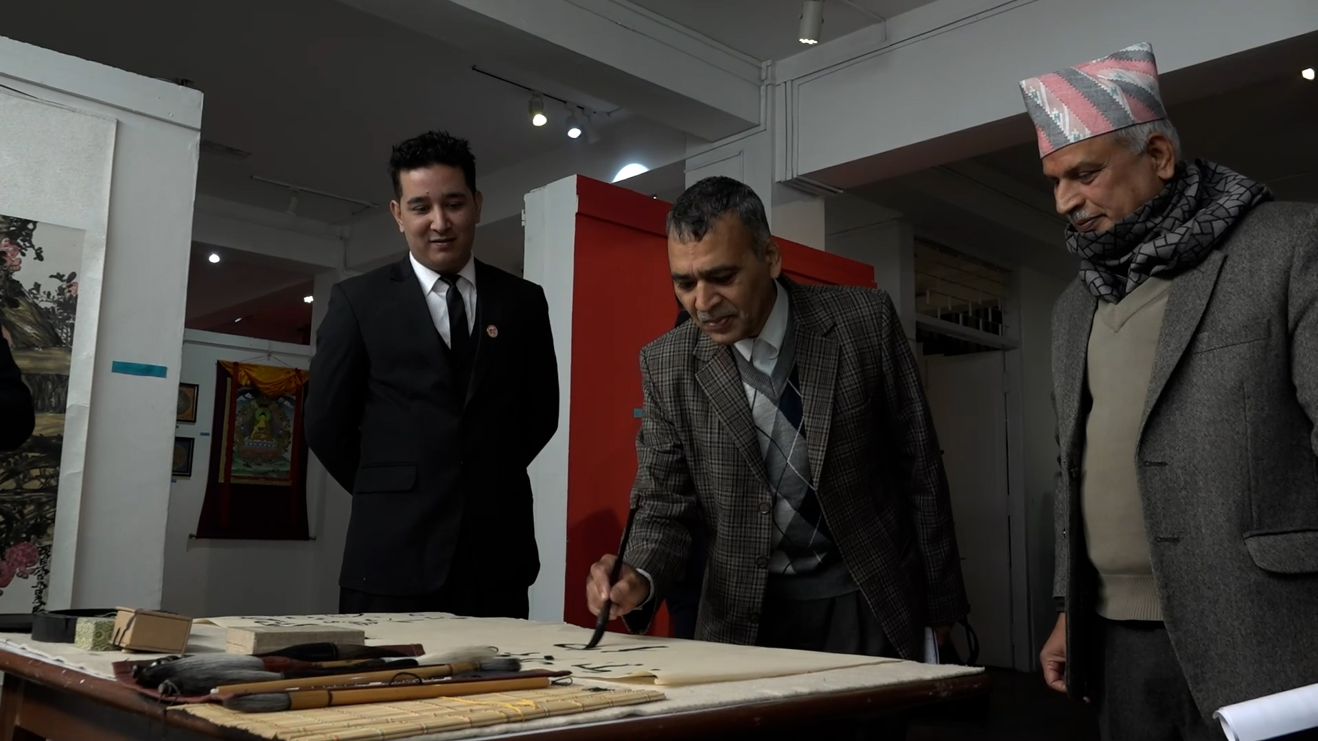 नेपाल–चीन चित्रकला प्रदर्शनी {भिडियोसहित}