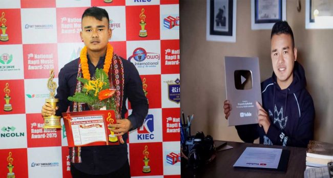 इन्स्पेक्टर भूपेन्द्रले पाए युट्युबको ‘सिल्भर बटन’