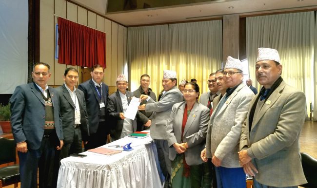 राष्ट्रिय सभा उपाध्यक्षमा  माओवादीकी उर्मिला अर्यालको उम्मेदवारी दर्ता