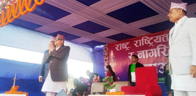 ज्ञानेन्द्र शाहले गरे दुर्गा प्रसाईंको महाअभियानको उद्घाटन, आधा घण्टा बसे तर केही बोलेनन्