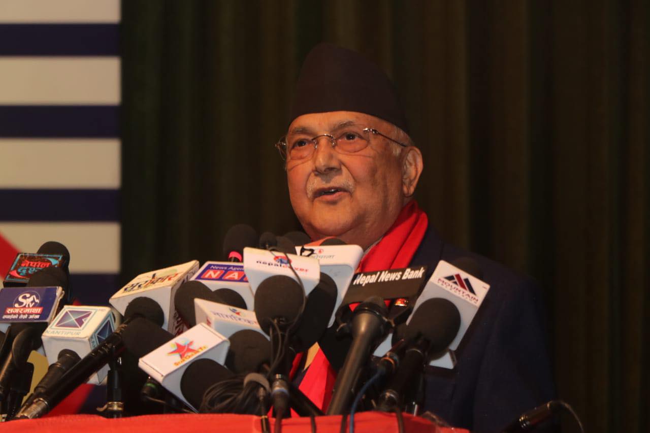 ड्रोन उडाएर अनेरास्ववियुको महाधिवेशन सुरू, सहमतिमा नेतृत्व चयन गर्न ओलीको सुझाव