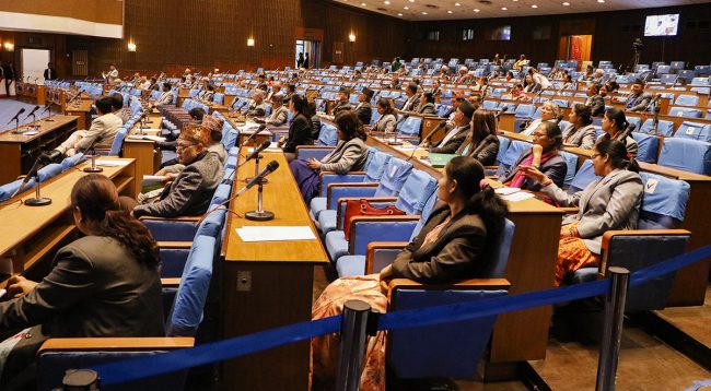 प्रतिनिधिसभा नियमावली मस्यौदा समितिको प्रतिवेदन पेश