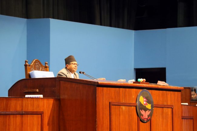 सभामुखद्वारा संसद बैठकमा उठेका प्रश्नहरूको जवाफ दिन सरकारलाई रुलिङ