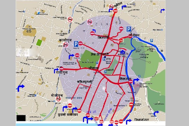 भोलि महाशिवरात्रिः  वैकल्पिक रुट प्रयोग गर्न ट्राफिकको आग्रह