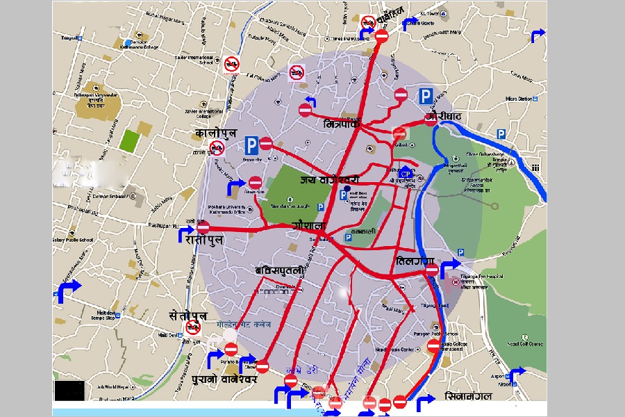 भोलि महाशिवरात्रिः  वैकल्पिक रुट प्रयोग गर्न ट्राफिकको आग्रह