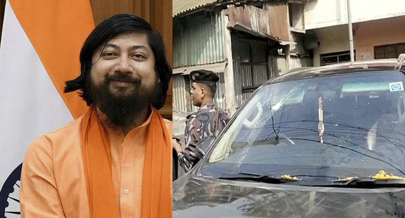 पश्चिम बंगालमा केन्द्रीय राज्यमन्त्री माथी ढुंगामुढा प्रहार