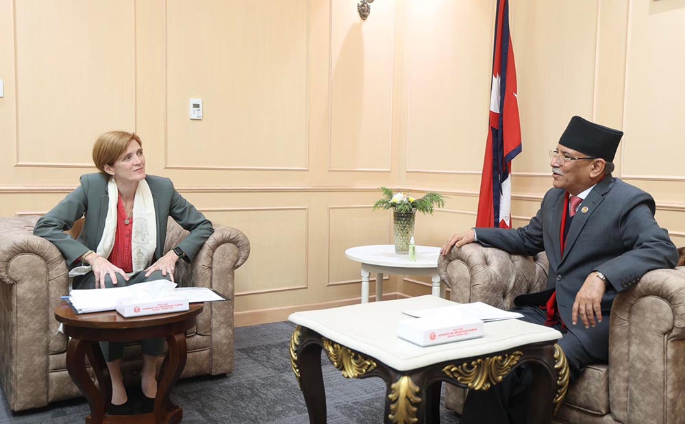 प्रधानमन्त्री र युएसएआईडीका प्रमुखबीच भेटवार्ता