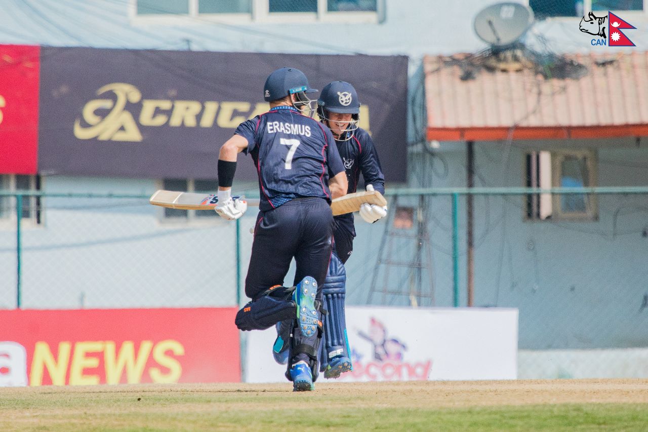 ग्रिनको अर्धसतकमा नेपाललाई २७५ रनको लक्ष्य