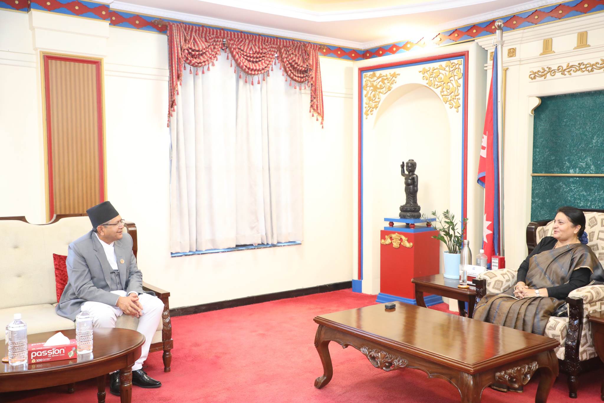 राष्ट्रपति भण्डारी र सभामुख घिमिरेबीच भेटवार्ता