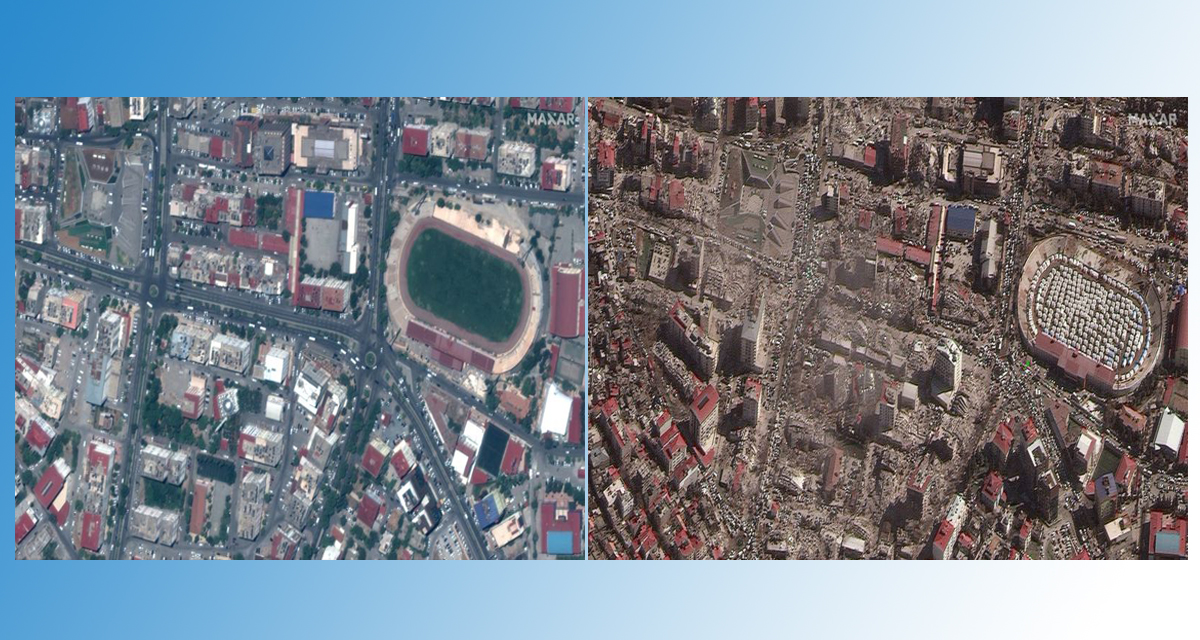 भूउपग्रहबाट खिचिएका तस्बिरमा हेर्नहोस् भूकम्प जानुअघि र पछिको टर्की