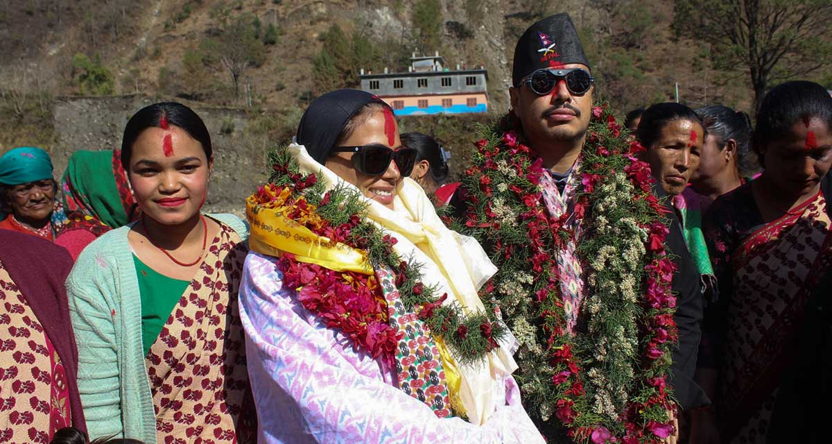 कतारकी राजकुमारी हिमाल चढ्न म्याग्दीमा