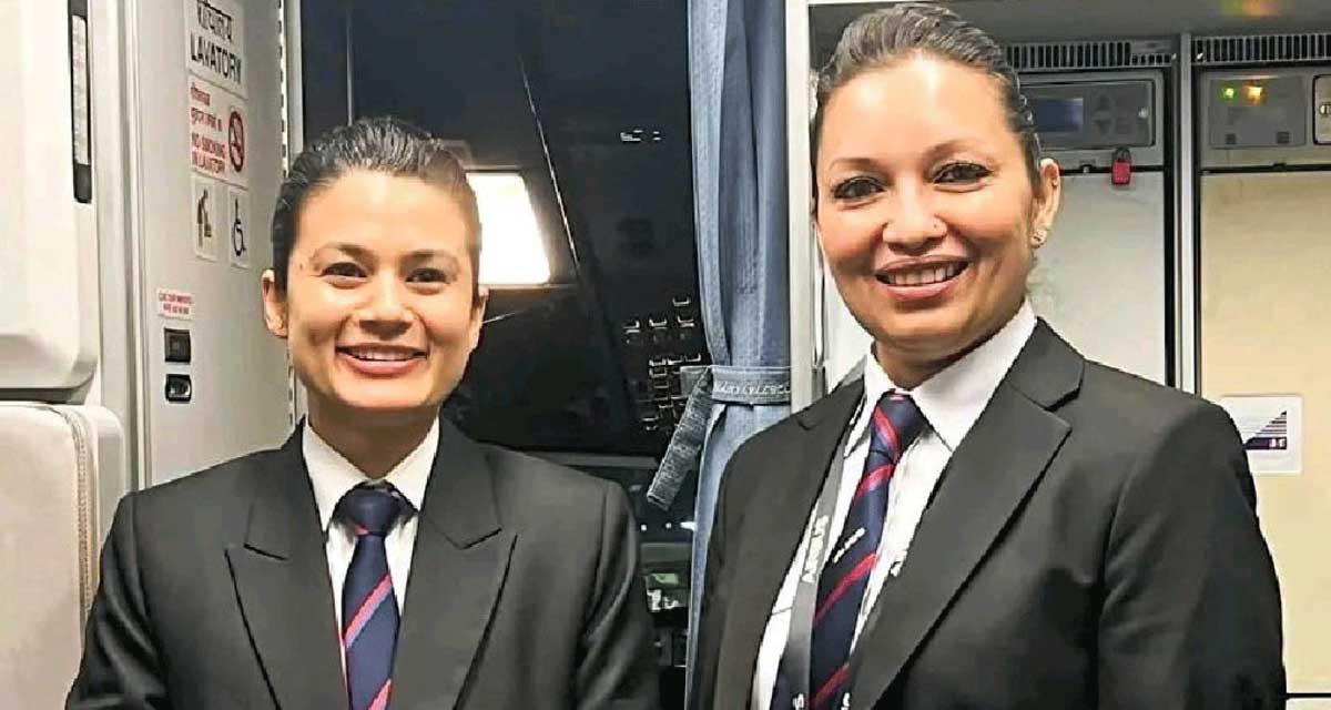 नेपालको इतिहासमा पहिलोपटक महिला क्रु–मेम्बरहरुले मात्रै अन्तर्राष्ट्रिय उडान भरे