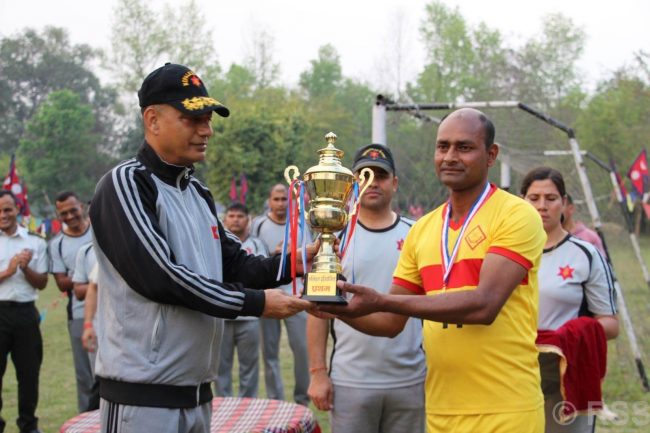 सेनाको बाहिनीपति ट्रफीको उपाधि वीरभद्रजङ्ग गुल्मलाई