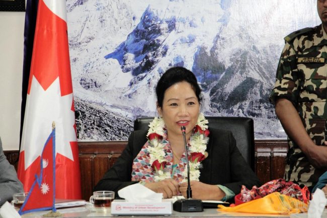 कांग्रेसबाट प्रत्यक्ष निर्वाचित एक्ली सांसद गुरुङ सहरी विकासमन्त्री