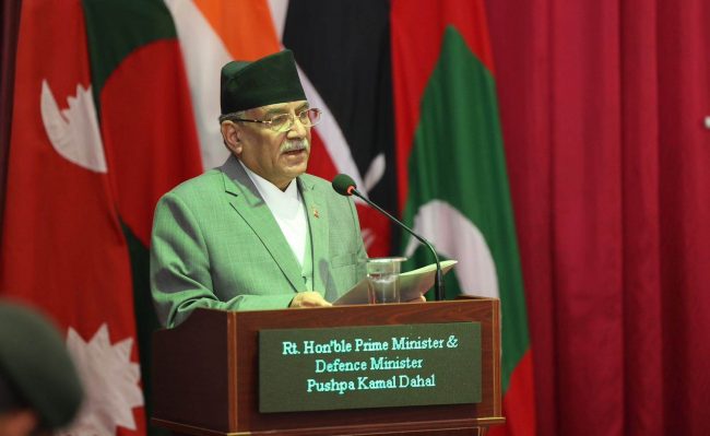 शक्ति राष्ट्रको सामर्थ्यको वृद्धि प्रमुख सुरक्षा चुनौती : प्रधानमन्त्री प्रचण्ड