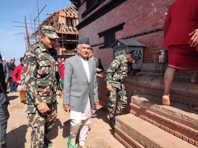 राष्ट्रपति पौडेल आज भूकम्प प्रभावित क्षेत्रमा जाँदै