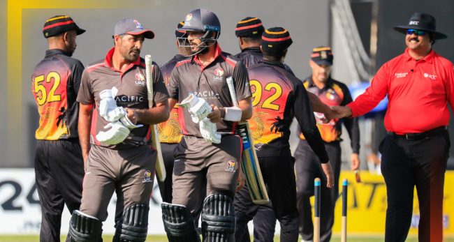 आइसीसी लिग-२ः पपुवा न्युगिनीद्वारा युएई पराजित