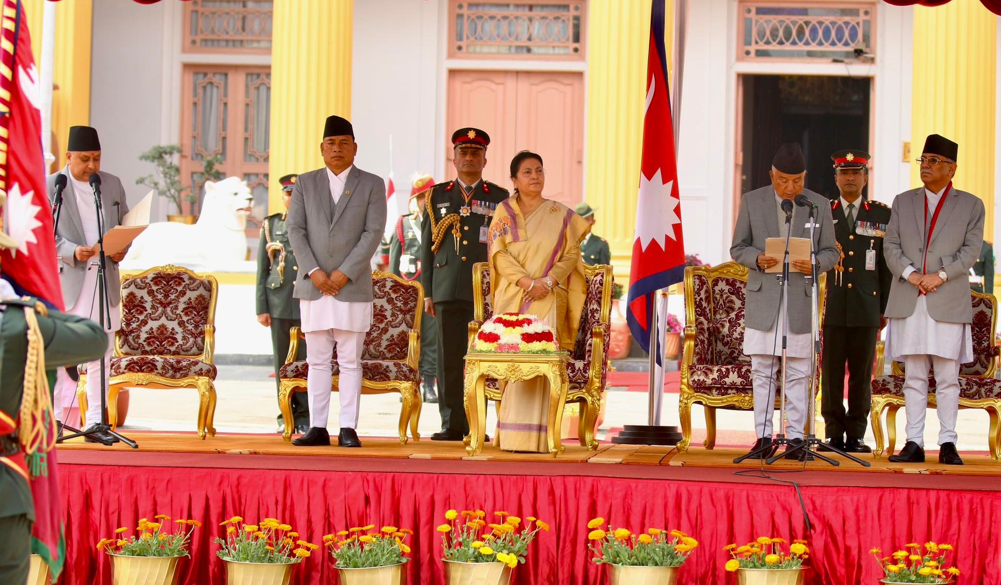 रामचन्द्र पौडेलद्वारा राष्ट्रपतिको शपथग्रहण