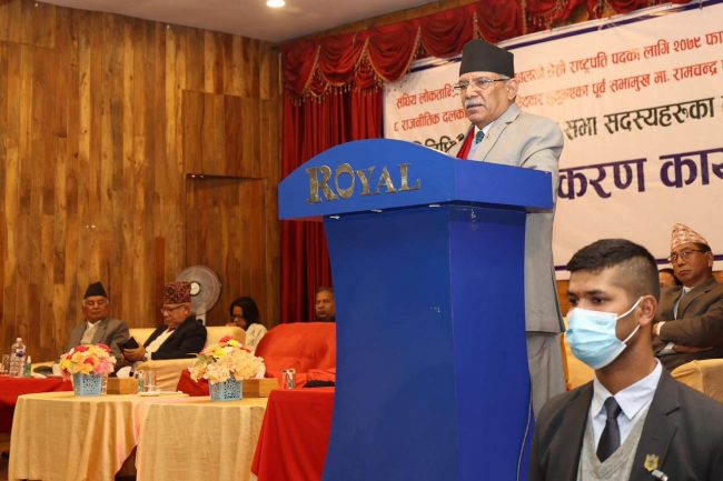 केपी ओलीले संसद विघटन ठिक थियो भनेपछि विकल्प खोज्यौँ : प्रधानमन्त्री प्रचण्ड