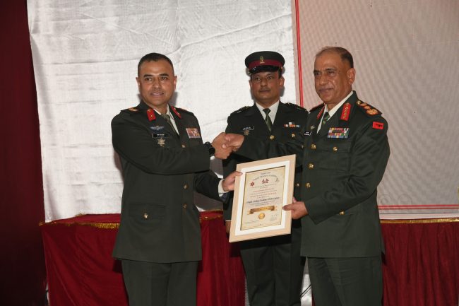 प्रधानसेनापति शर्मा हल अफ फेमबाट सम्मानित