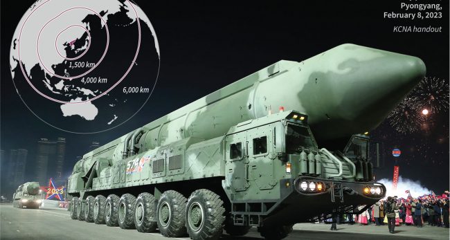 दक्षिण कोरिया र जापानको बैठकअघि उत्तर कोरियाले ठूलो क्षेप्यास्त्र हान्यो